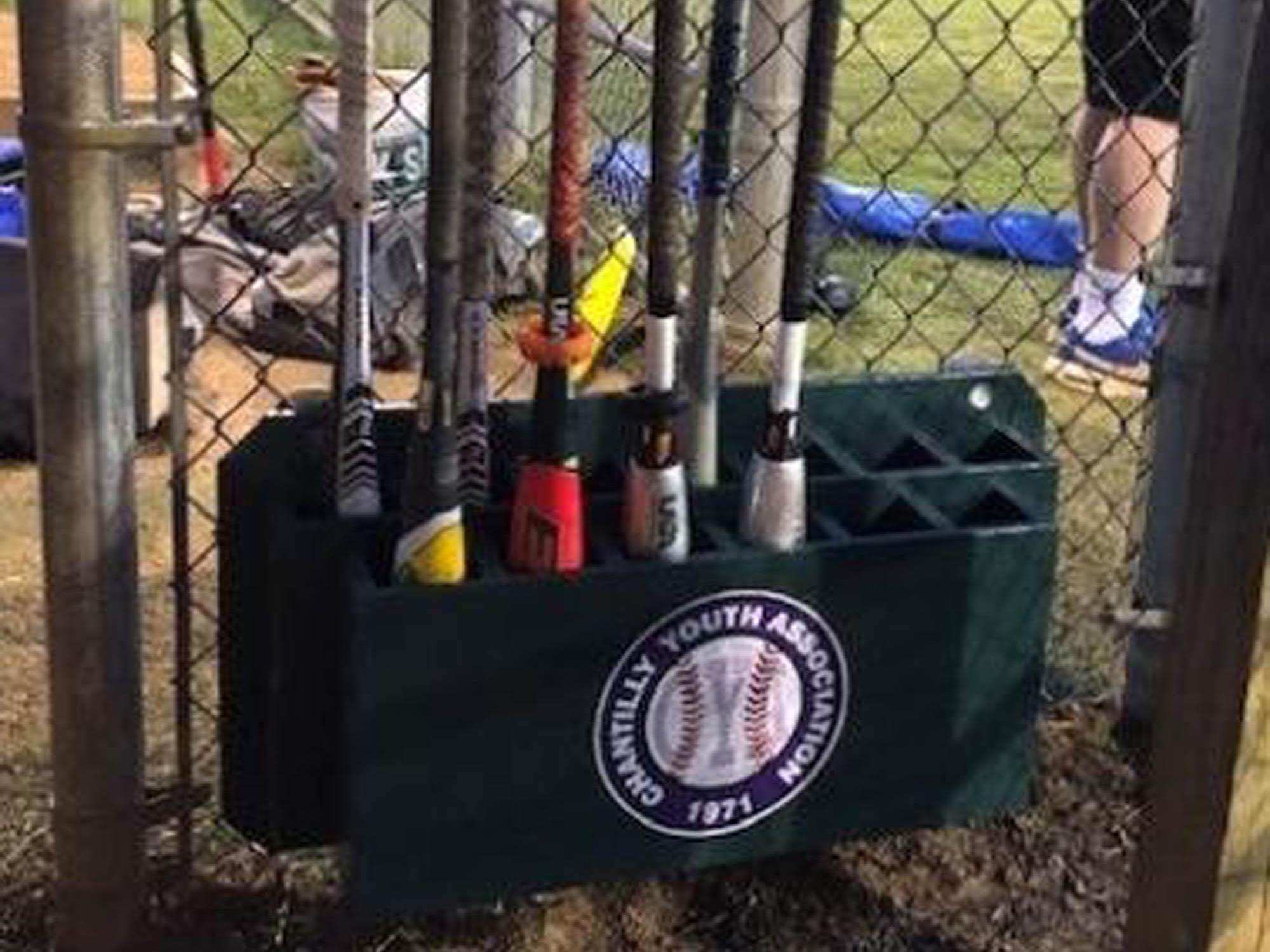 Vertical bat rack